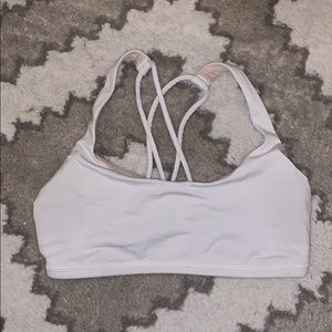 Cross back sports bra